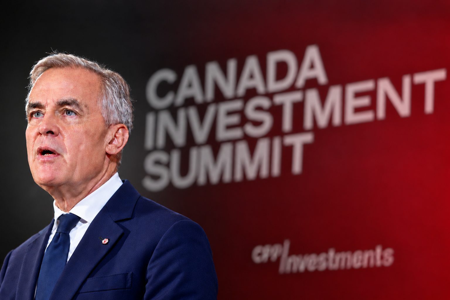 Canadian Prime Minister Mark Carney speaking at the Canada Investment Summit, September 2026